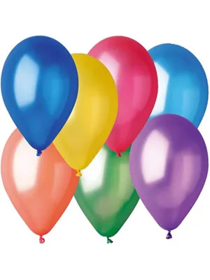 Gemar 11" Metalik Balon Karışık Renk 100"lü