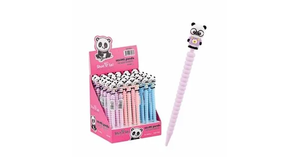 Mikro 0.7 Versatil Kalem Sevimli Panda Başlıklı Slm-9201