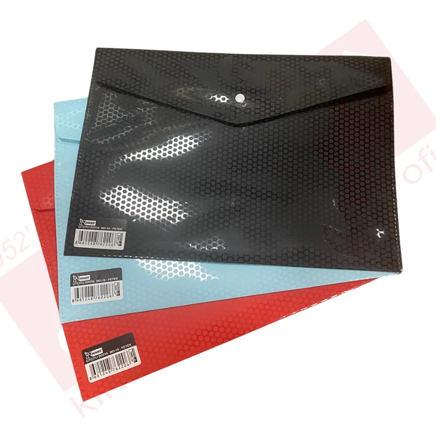 Mikro A4 Petek Desenli Çıtçıtlı Dosya Md-10