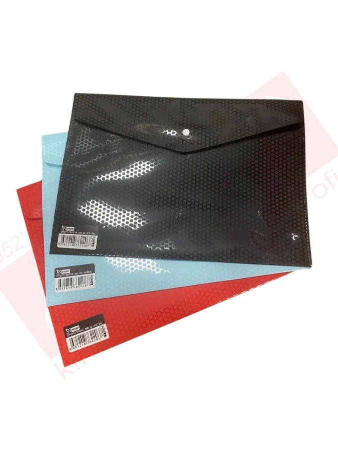 Mikro A4 Petek Desenli Çıtçıtlı Dosya Md-10