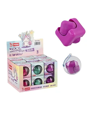 Mikro Magical Unicorns Turn Küreli Silgi Er-5705