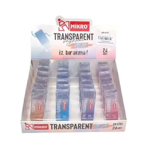 Mikro Transparent (saydam) Silgi Er-5701