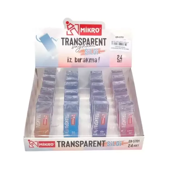 Mikro Transparent (saydam) Silgi Er-5701