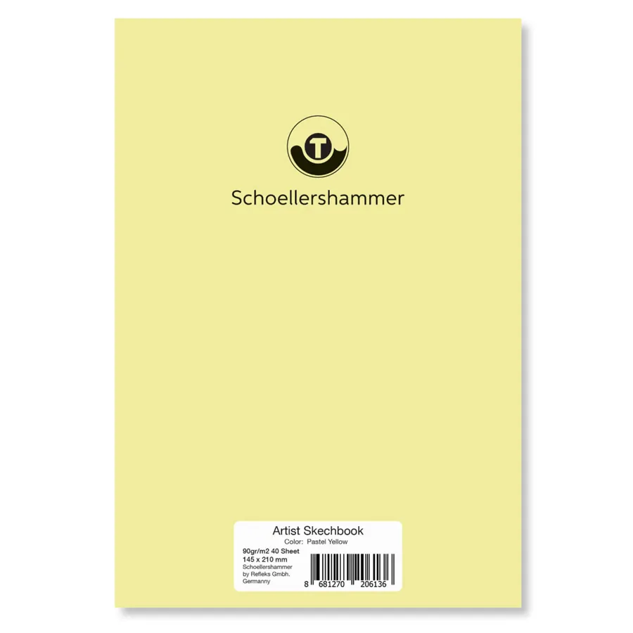 Schoellershammer A5 90 Gr Sketchbook (eskiz Defteri) 30 Yp Pastel Yellow