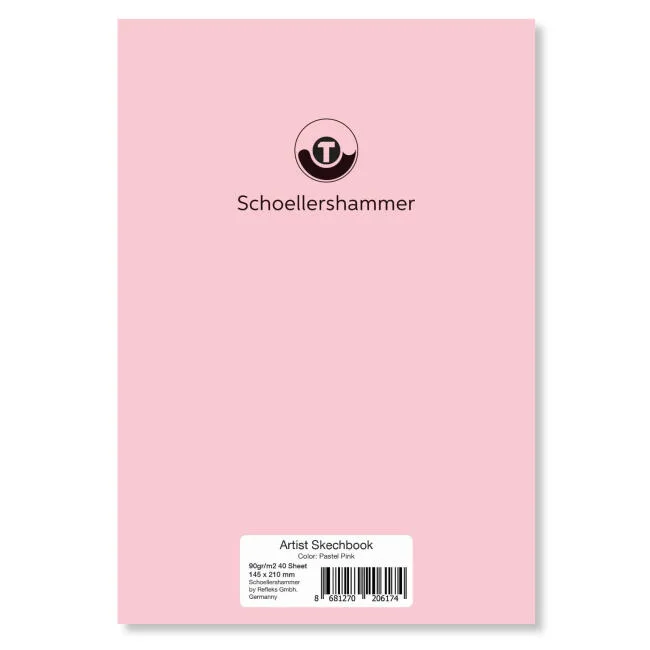 Schoellershammer A5 90 Gr Sketchbook (eskiz Defteri) 30 Yp Pastel Pink