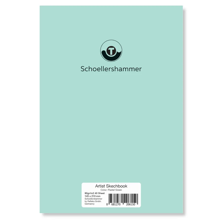 Schoellershammer A5 90 Gr Sketchbook (eskiz Defteri) 30 Yp Pastel Green