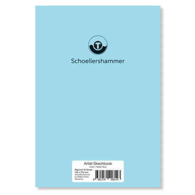 Schoellershammer A5 90 Gr Sketchbook (eskiz Defteri) 30 Yp Pastel Blue