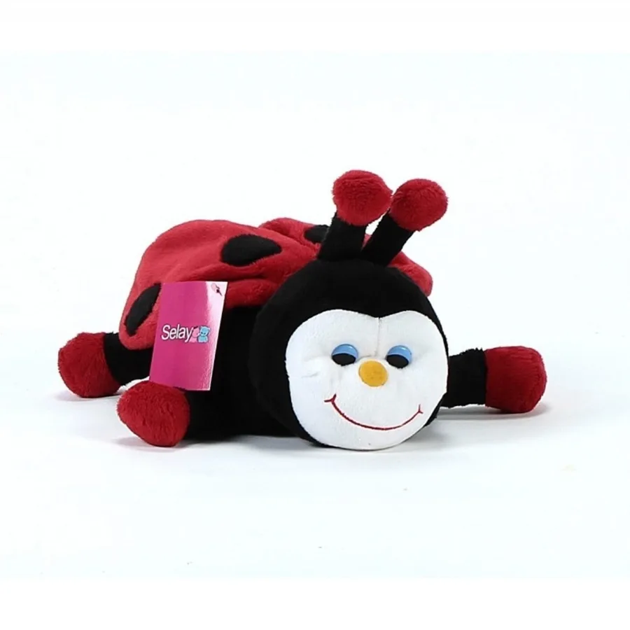Selay 40 Cm Peluş Yatan Uğur Böceği Kırmızı 1423