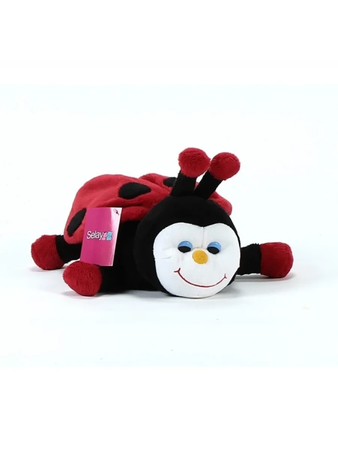 Selay 40 Cm Peluş Yatan Uğur Böceği Kırmızı 1423