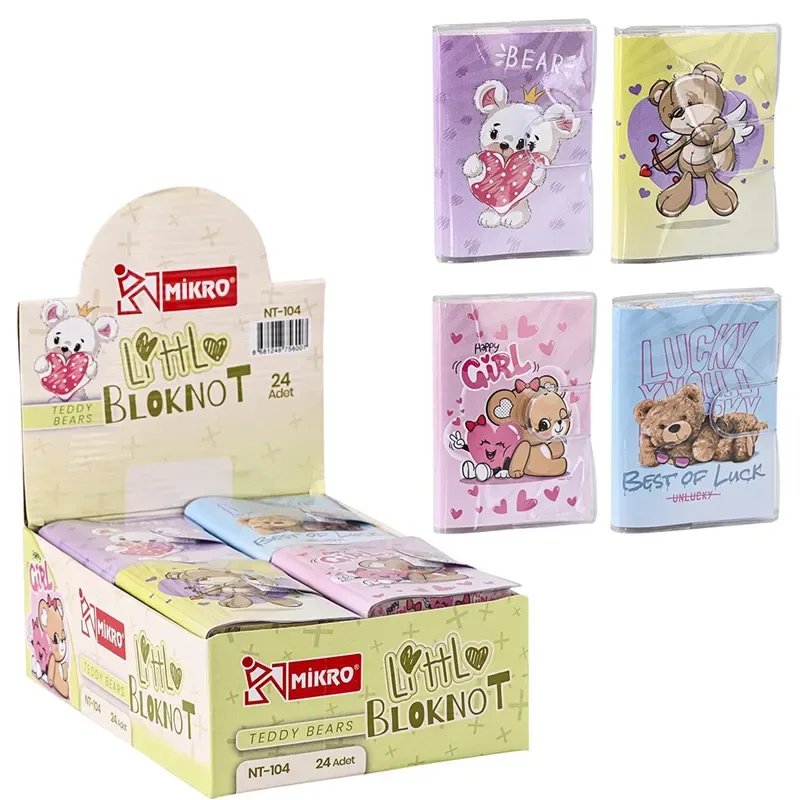 Mikro A7 Cırtlı Not Defteri Cute Bears Nt-104