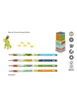 Faber Castell Desenli Dino 2b Kurşun Kalem 5244000076