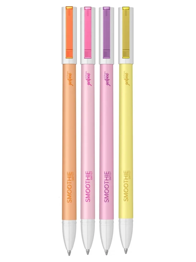 Scrikss Smoothie Jel Kalem 4"lü (mor-pembe-turuncu-sarı) Smt07