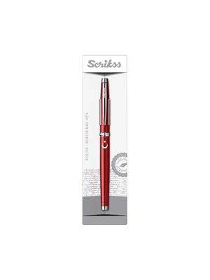 Scrikss 800 Roller Kalem Ay-yıldız Baskılı Kırmızı