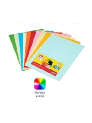 Mileo A4 80 Gr 10 Renk Fotokopi Kağıdı 50 Li Pastel-neon Renkler 1717