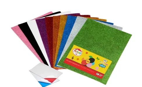 Mileo 20x30 Cm Yapışkanlı Simli Eva 10 Renk 1757