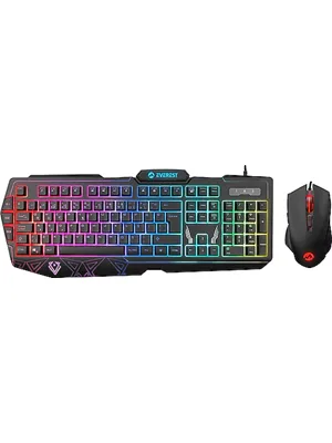 Everest Km-6168 Formula Combo Usb Kablolu Rgb Işıklı Gaming Oyuncu Klavye Mouse Set