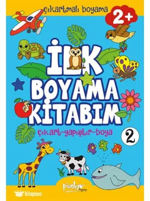 Çıkartmalı İlk Boyama Kitabım 1 - 4+ Yaş - Pinokyo Yayınları