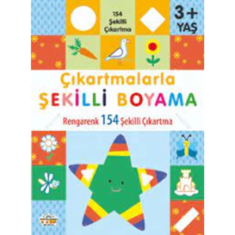 Çıkartmalarla Şekilli Boyama - 3+ Yaş - 0-6 Yaş Yayınları