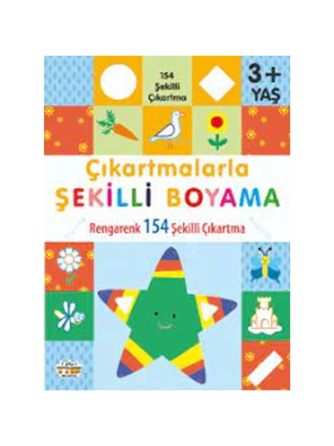 Çıkartmalarla Şekilli Boyama - 3+ Yaş - 0-6 Yaş Yayınları