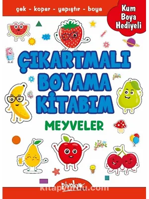 Çıkartmalı Boyama Kitabım - Meyveler - Pinokyo Yayınları