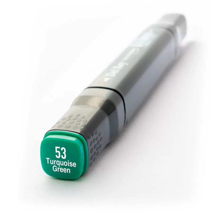 Del Rey Twin Çift Uçlu Marker Kalem Bg53 Turquoise Green