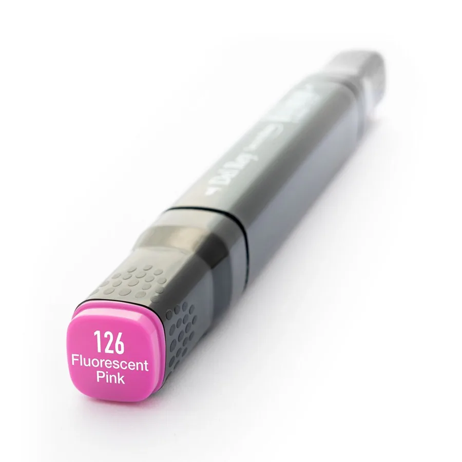 Del Rey Twin Çift Uçlu Marker Kalem F126 Fluorescent Pink