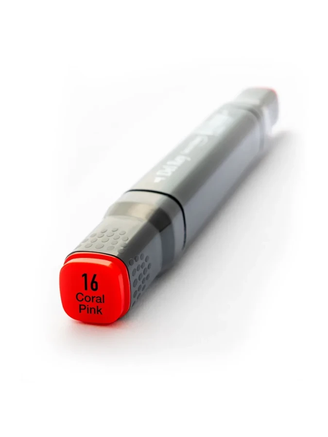 Del Rey Twin Çift Uçlu Marker Kalem R16 Coral Pink