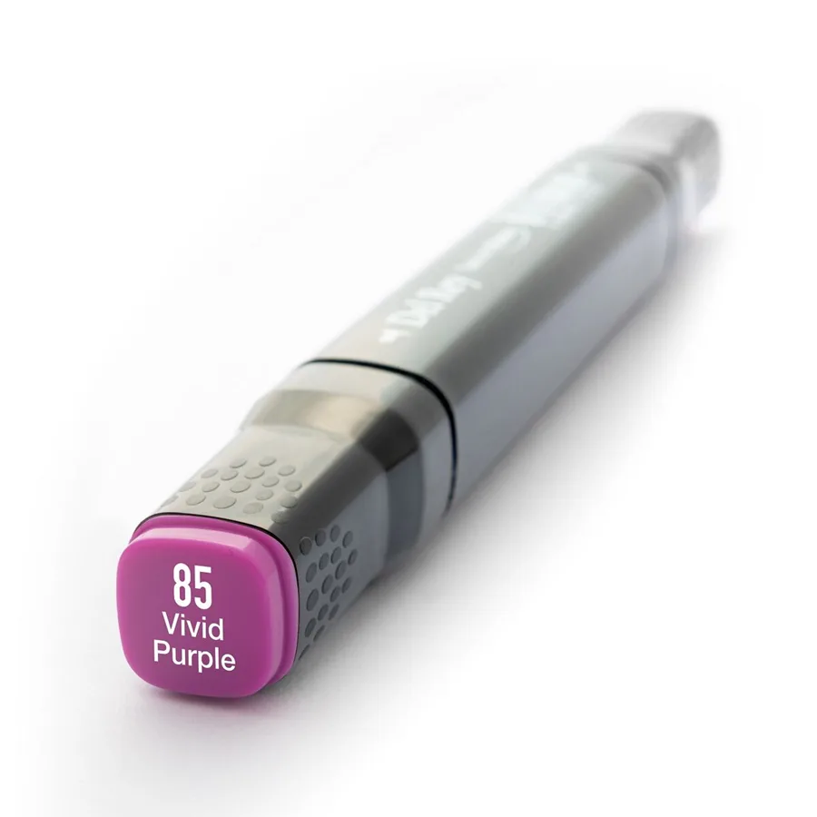 Del Rey Twin Çift Uçlu Marker Kalem P85 Vivid Purple