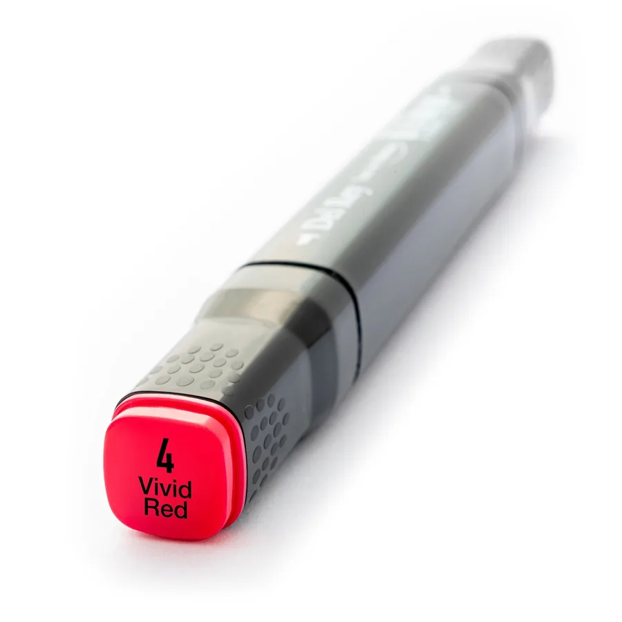 Del Rey Twin Çift Uçlu Marker Kalem R4 Vivid Red
