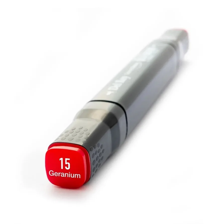 Del Rey Twin Çift Uçlu Marker Kalem R15 Geranium