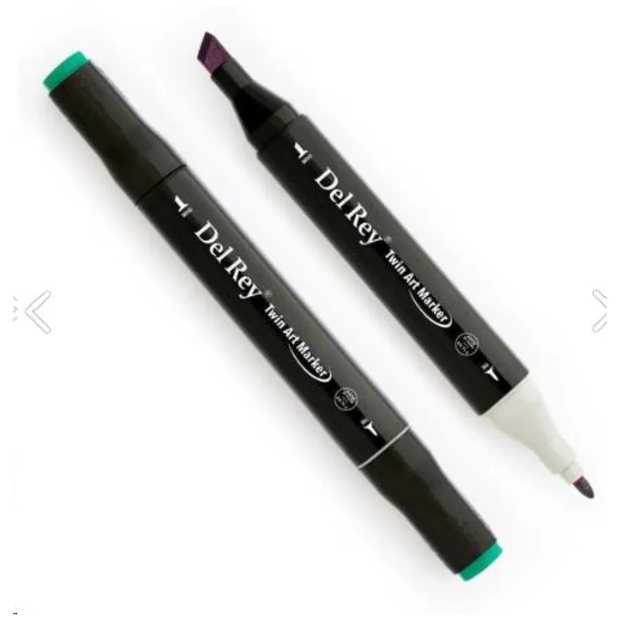 Del Rey Twin Çift Uçlu Marker Kalem Bg50 Forest Green
