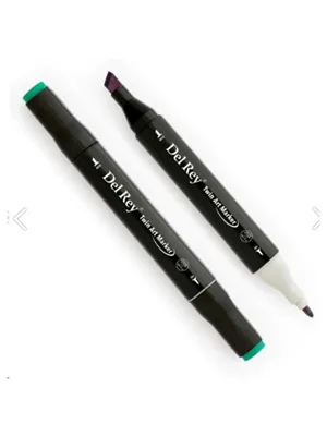 Del Rey Twin Çift Uçlu Marker Kalem Bg50 Forest Green