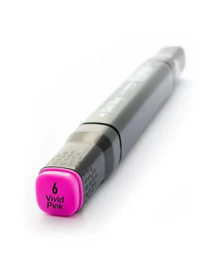 Del Rey Twin Çift Uçlu Marker Kalem Rp6 Vivid Pink
