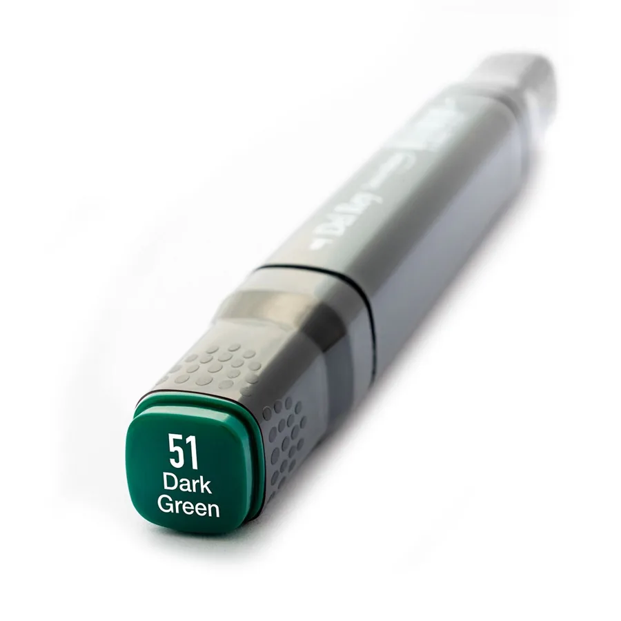 Del Rey Twin Çift Uçlu Marker Kalem Bg51 Dark Green