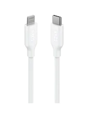 Taks 5dk36b Usb-c To Usb-c 60w 120cm Hızlı Şarj Kablosu Beyaz