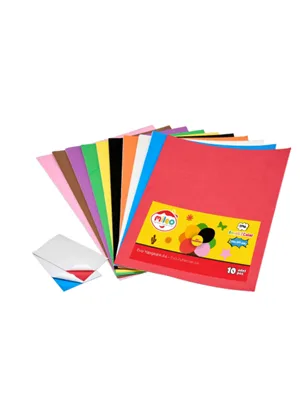 Mileo 20x30 Cm Yapışkanlı Eva 10"lu Karışık Renk 1746