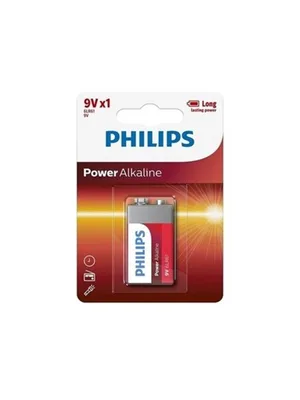 Philips 9v Power Alkalin Pil 6lr61p1b