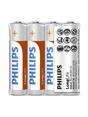 Philips Aaa Longlife 4"lü Kalem Pil R03l4f