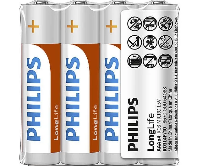 Philips Aaa Longlife 4"lü Kalem Pil R03l4f