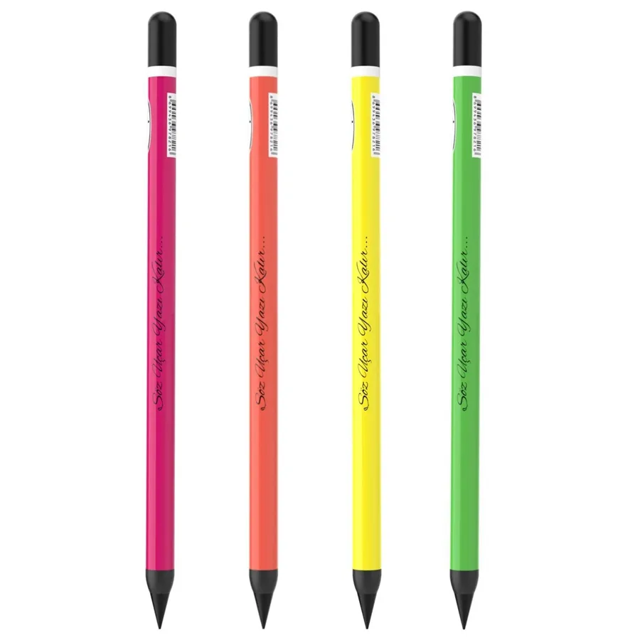 Panda Bitmeyen Kurşun Kalem Neon Pan890