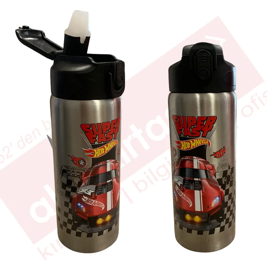 Wiggle Hot Wheels 600ml Çelik Matara 3437