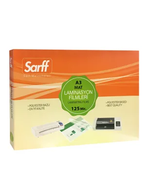 Sarff 97x137mm 125mic Laminasyon Filmi 100 Lü 15309014