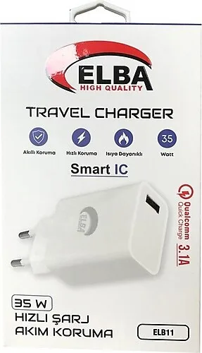 Elba Elb11 35w Usb Girişli Hızlı Şarj Başlığı