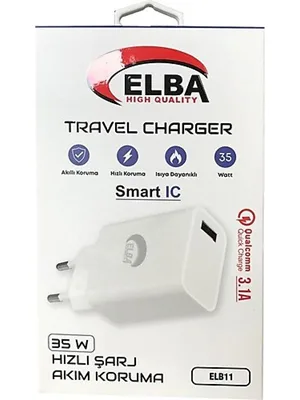 Elba Elb11 35w Usb Girişli Hızlı Şarj Başlığı