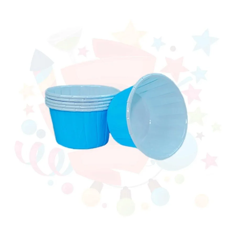 Nedi 40x60 Kağıt Cup Kek Kalıbı 25"li Kapsül No:4 Mavi 11933