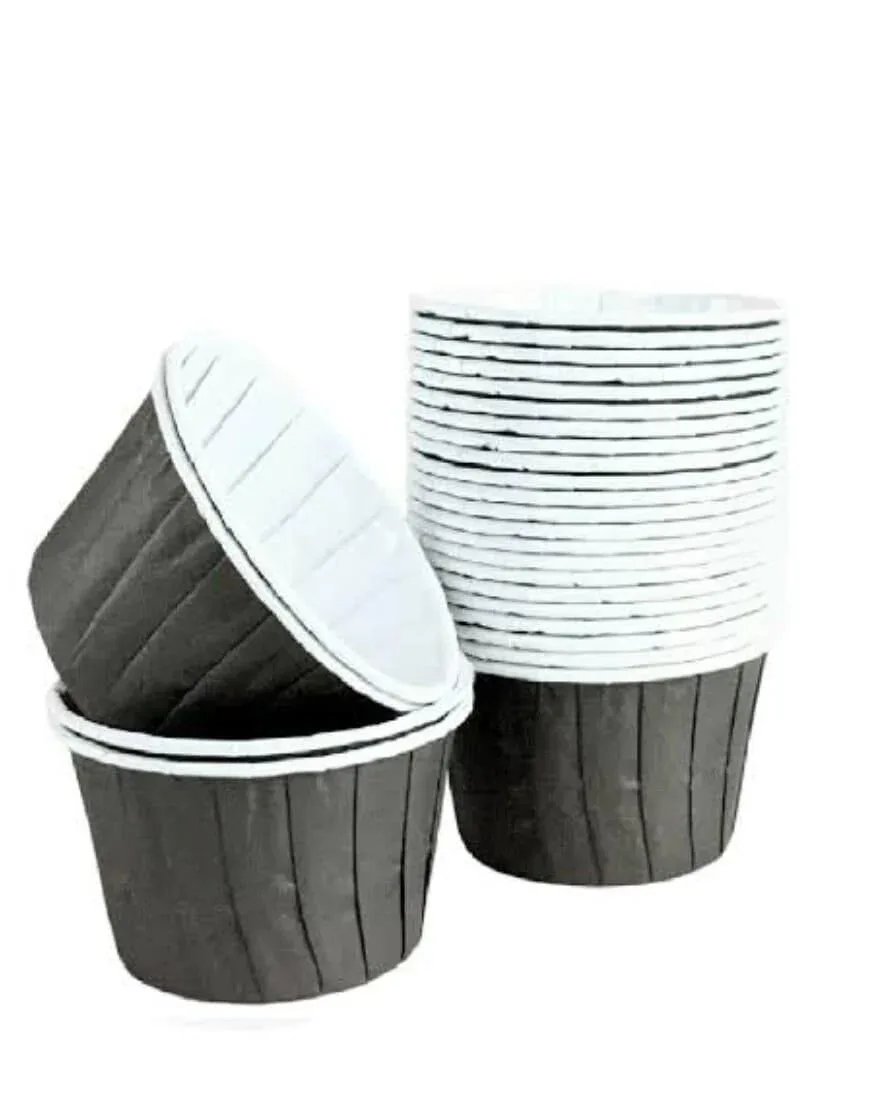 Nedi 40x60 Kağıt Cup Kek Kalıbı 25"li Kapsül No:4 Siyah 30022
