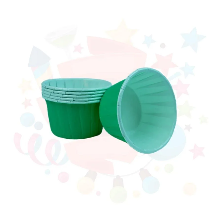 Nedi 40x60 Kağıt Cup Kek Kalıbı 25"li Kapsül No:4 Yeşil 11942