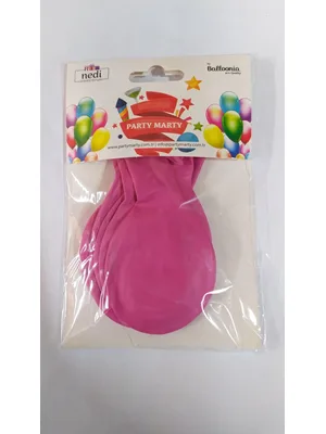 Nedi Düz Renk Balon 10"lu Açık Fuşya 12976