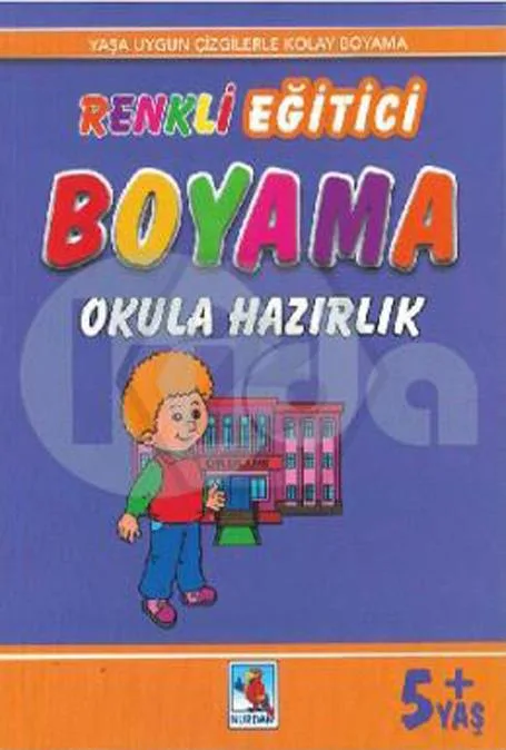 Renkli Eğitici Boyama - Okula Hazırlık (+5 Yaş) - Nurdan Yayınları