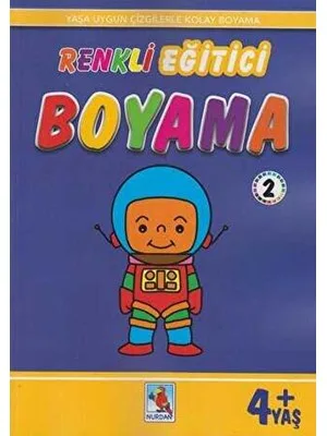 Renkli Eğitici Boyama - Okula Hazırlık (+5 Yaş) - Nurdan Yayınları